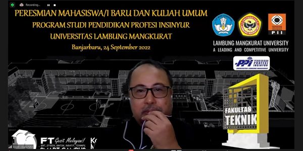 Peresmian Mahasiswa Baru Dan Kuliah Umum Ps Ppi Ulm Angkatan X Fakultas Teknik Universitas