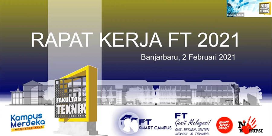Rapat Kerja FT 2021 bagian I, Banjarbaru 2 Februari 2021
