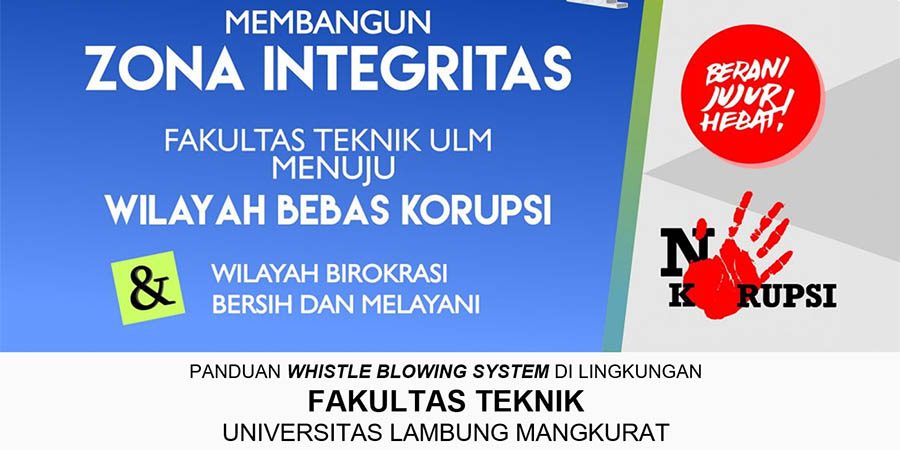 Materi Sosialisasi Whistle Blowing System di Lingkungan FT ULM